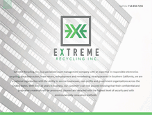 Tablet Screenshot of extremerecyclinginc.com